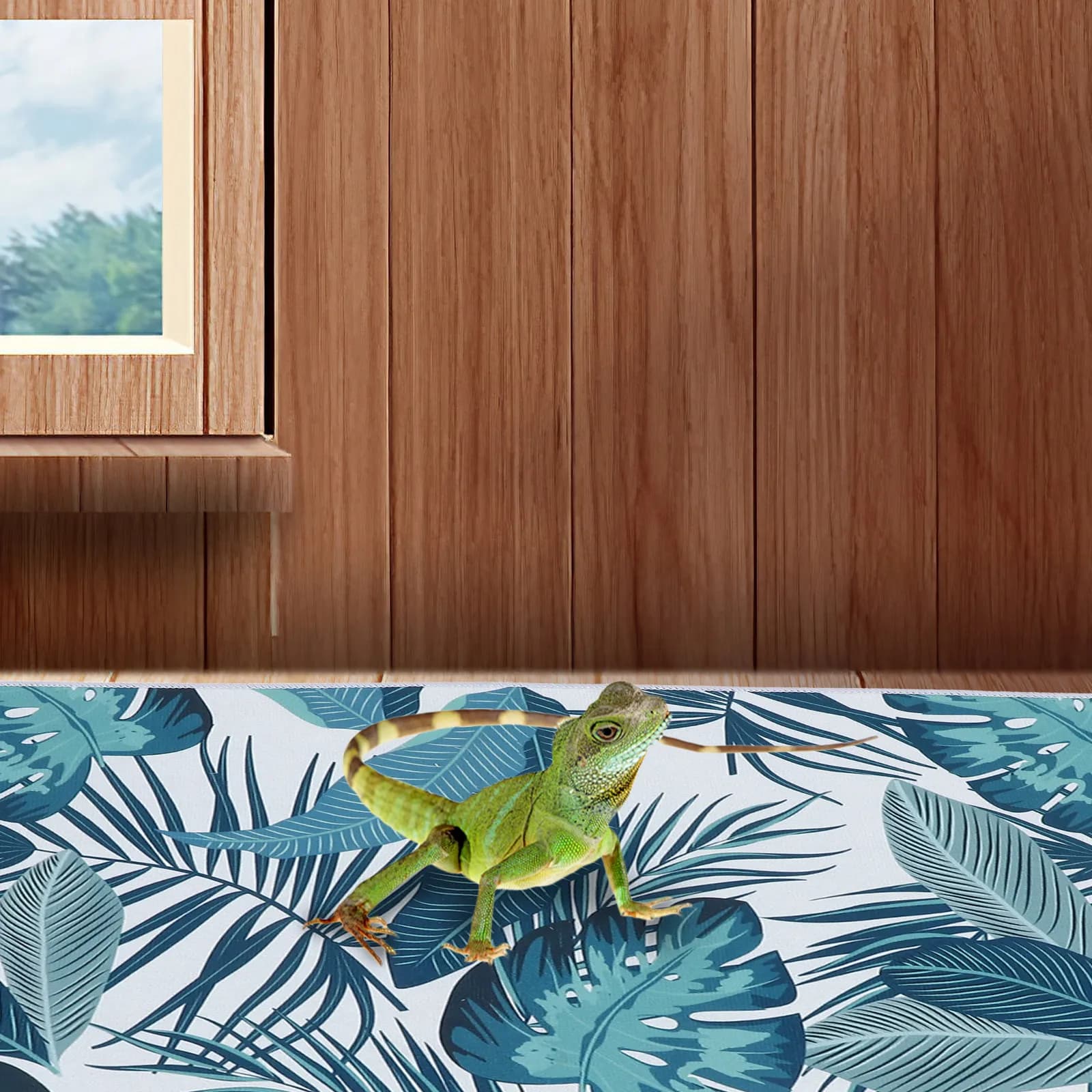 Tappetino Impermeabile per Rettili, Tappeto Umidificante per Terrario per Serpenti, Lucertole, Tartarughe, Accessori Portatili per Recinti in Poliestere
