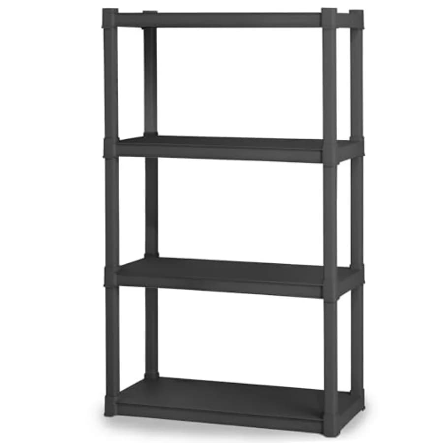 Scaffalatura Robusta per Stoccaggio e Organizzazione - Scaffali in Plastica Autoportanti per Cucina, Bagno e Garage