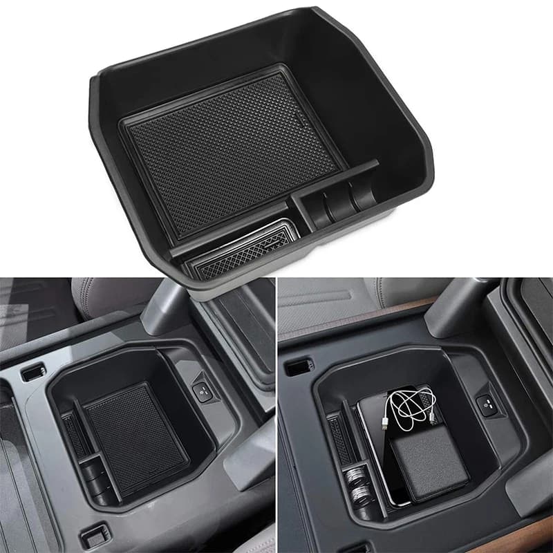 Scatola portaoggetti per bracciolo console centrale auto per Land Rover Defender 90 110 2020-2021 Contenitore porta monete per telefono interno