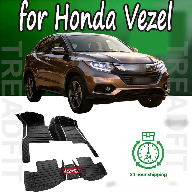Tappetino auto per Honda Vezel XRV HRV 2023 2022 2021 2020 2019 2018 2017 2016 2015 Accessori auto