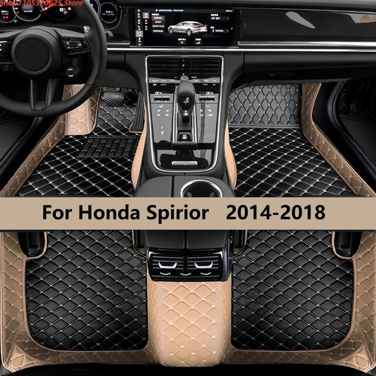 Car Mats Fit For Honda Spirior 2014 2015 2016 2017 2018 Auto Front & Rear Row Full Set Carpet Pads Foot Matts Rugs