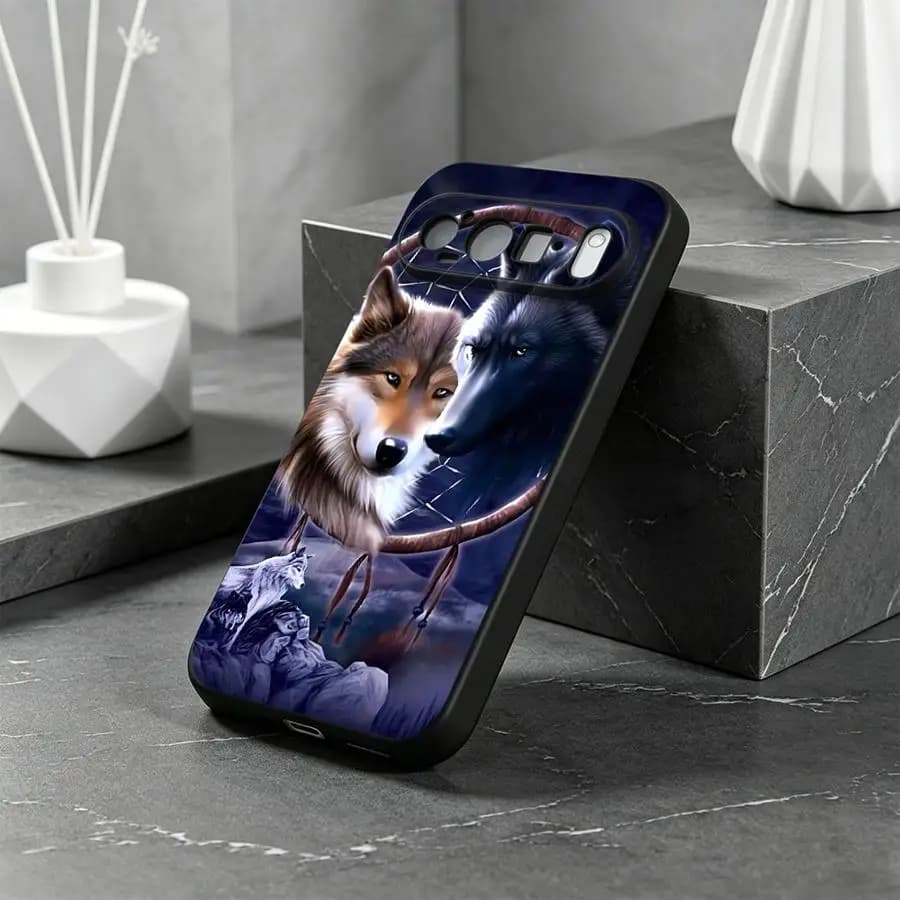 Dreamcatcher Two Wolves Case for Google Pixel 10A 6 7 8 Pro 10 9 Pro XL 9a 6a 8a 7a Funda Phone Cover
