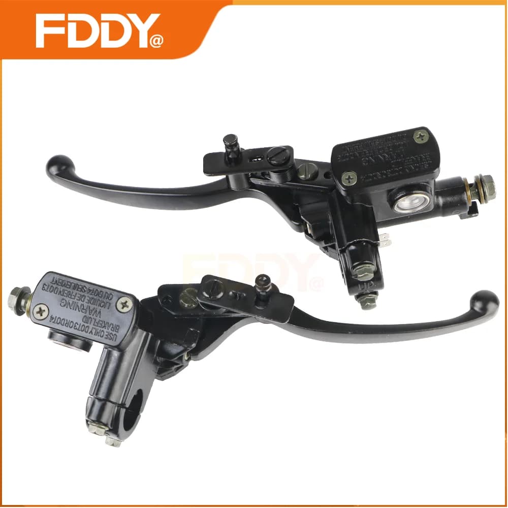 FDDY Motorcycle Front Brake Pump Master Cylinder Hydraulic Brake Lever Left Right for 50cc 110cc 150cc Dirt Bike Quad ATV