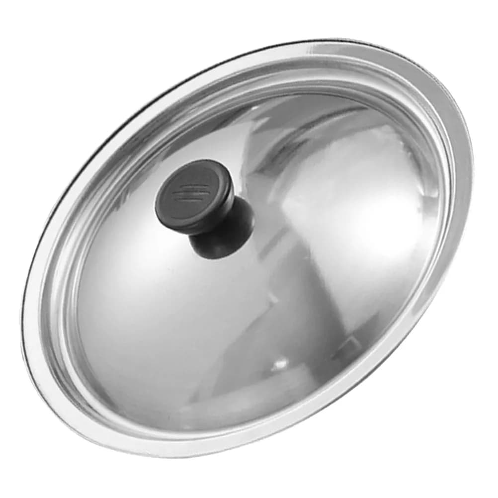20Cm Universal Stainless Steel Cover for Plates, Wok and Pots, Heat Resistant and Easy to Clean