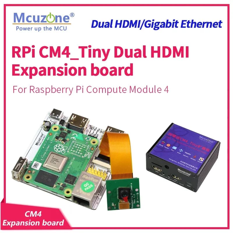 Scheda di espansione RPi CM4_Tiny, Dual HDMI, Gigiga Ethernet, fotocamera, USB, modulo di elaborazione Raspberry Pi 4, lettore TV KODI KALI Ubuntu