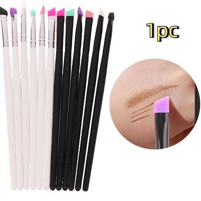 Pennello per eyeliner per sopracciglia portatile Pennello per fodera per sopracciglia ad angolo diagonale Strumenti cosmetici per trucco da donna