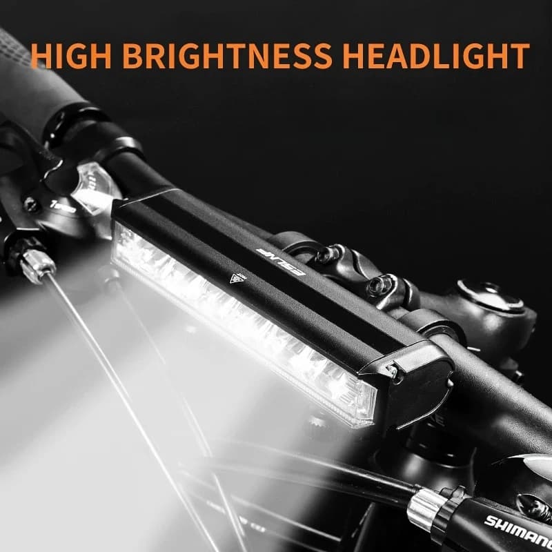 ESLNF Luce per bicicletta EOS610 640 Luce per bici Torcia impermeabile Ricarica USB MTB Lampada per ciclismo su strada Accessori per luci per biciclette