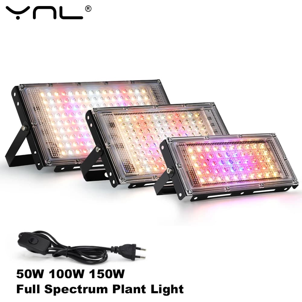 Led Grow Light 50W 100W 150W 220V LED Plant Lamp Full spectrum for greenhouse seeds Flower Lighting for hydroponic plant growth