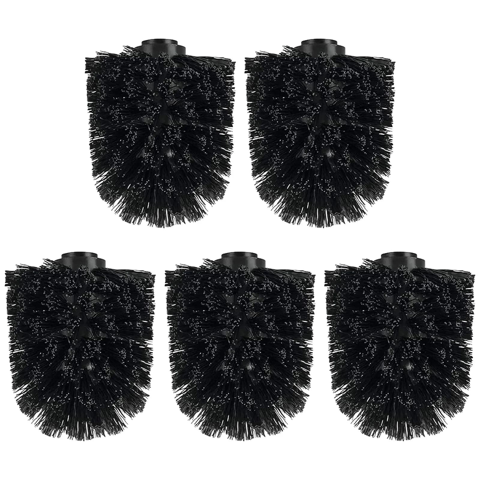 5 Pezzi Testine di Ricambio per Spazzola WC in Plastica Resistente, Ricambi per Spazzole per Toilette, Casa, Ufficio, Dormitori, Strumento per la Pulizia