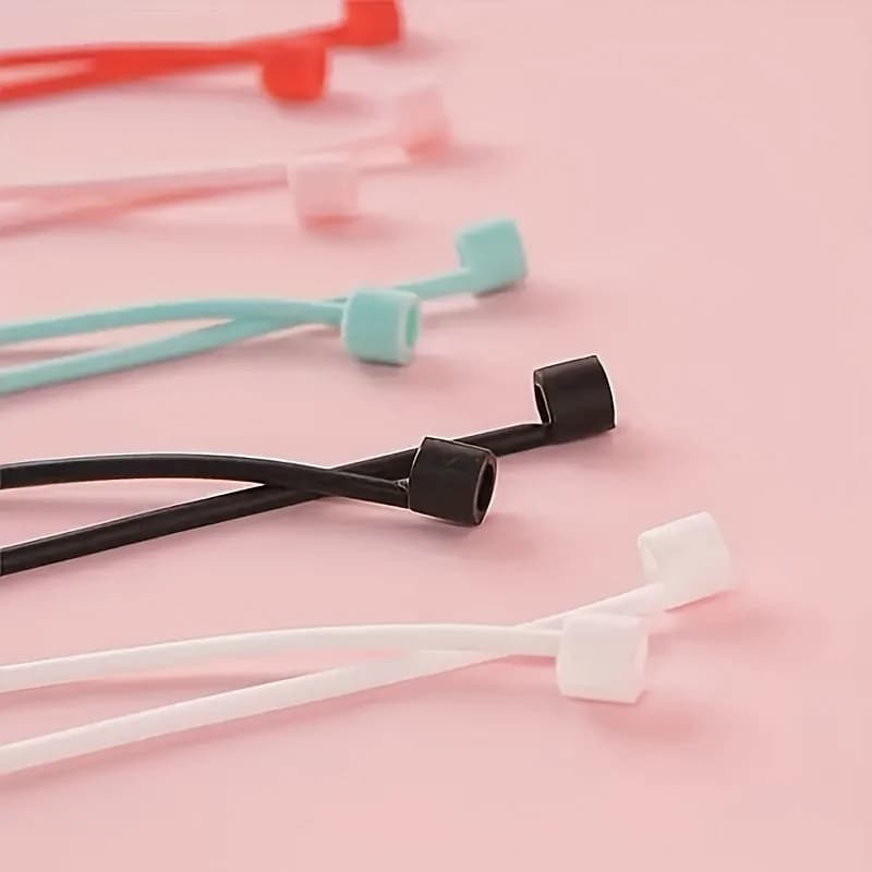 1PC Anti-lost Silicone Headphone Cord Holder Cable Suitable for AirPods Pro Wireless Bluetooth Headset Neckband Cord Universal