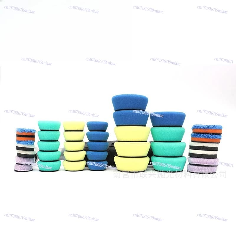 Set da 36 pezzi Ruota per lucidatura dettagli da 1/2 pollice Vassoio in spugna DA Vassoio in lana Vassoio per cera Set per lucidatura per piccole aree per auto