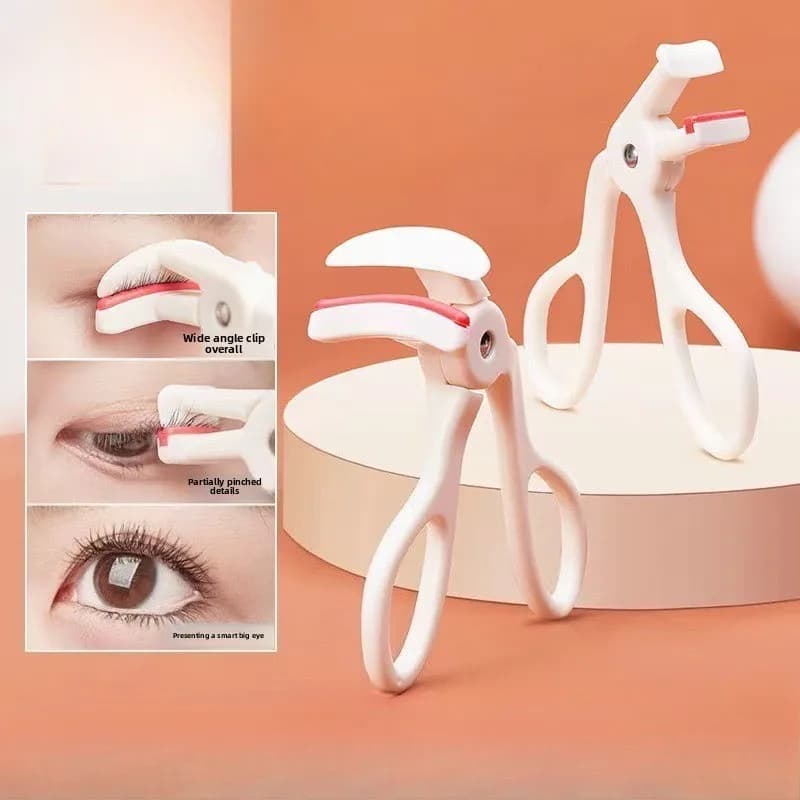 1Pc Piegaciglia Comfort Grip Piegaciglia Get perfect curls in 5 seconds Do not damage lashes Classical White New