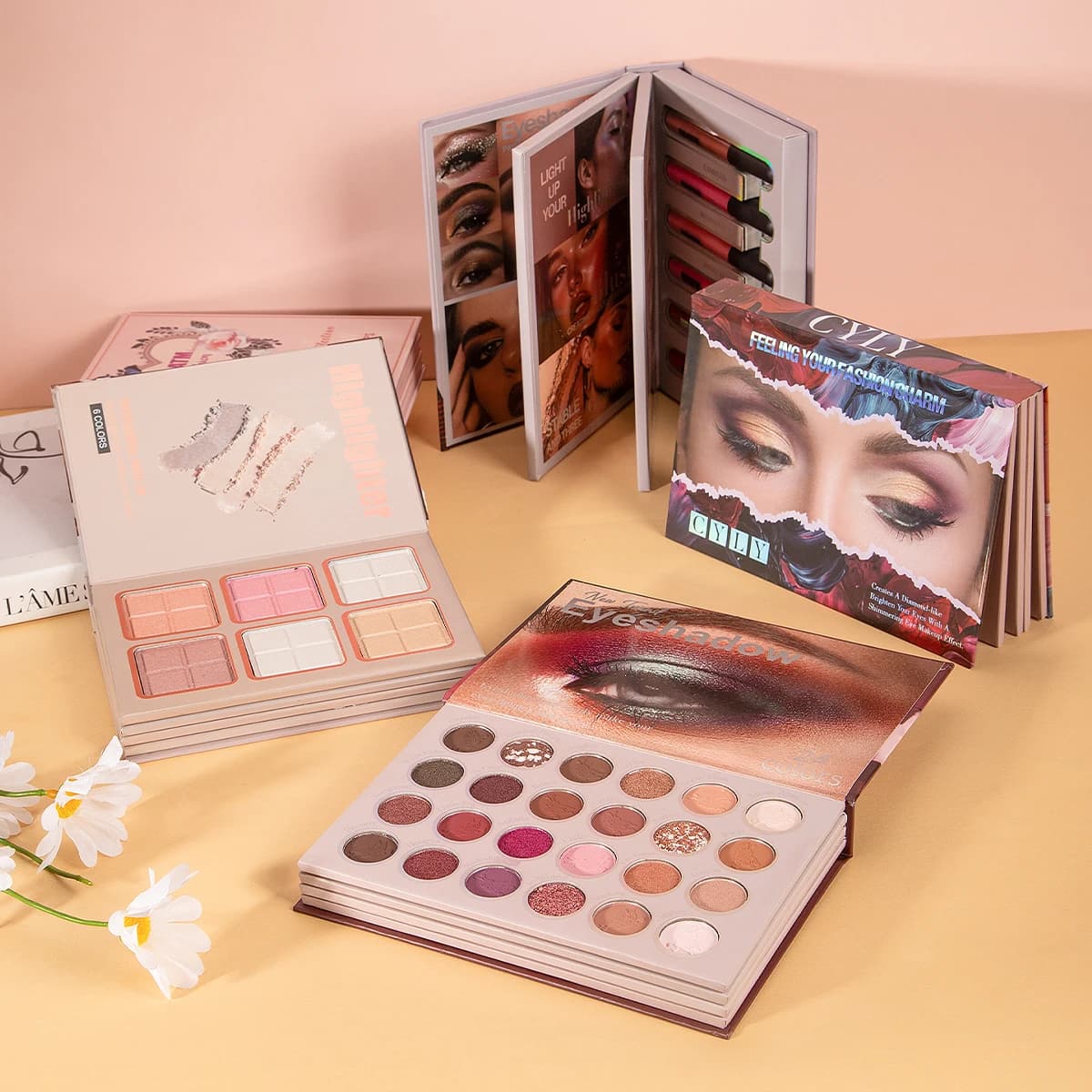 78 colors 3-5 layers palette of glittering eye shadows eye shadows highlight makeup eyes cosmetic kit fashion for everyday party