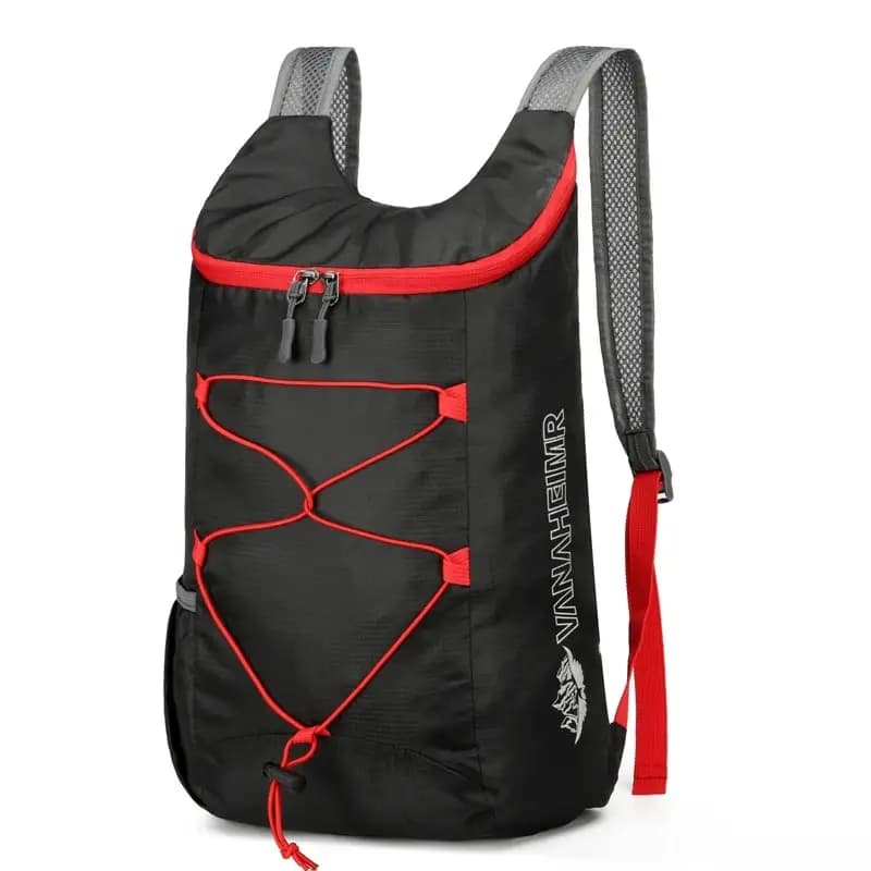 Multifunctional folding backpack for outdoors Sports bag in high density waterproof nylon fabric for camping and hiking trips