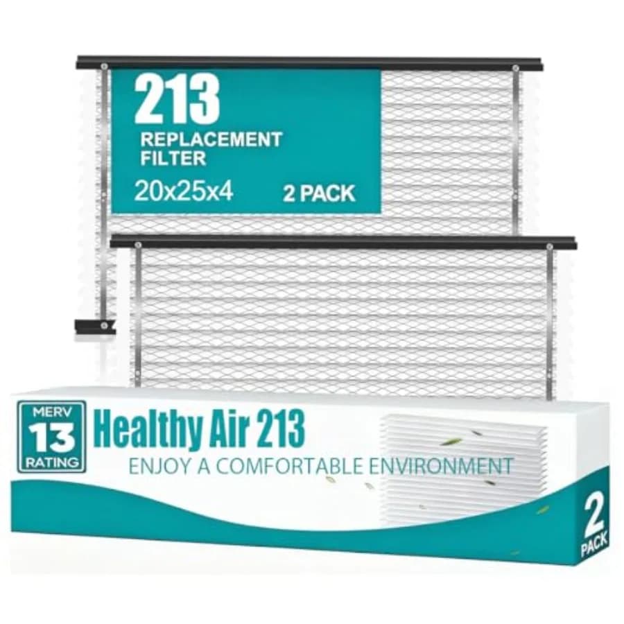 Confezione da 2 filtri di ricambio 213 compatibili con purificatore d'aria April-aire 213 1210 1620 2120 2200 2210 2216 3210 4200 o 2200 con