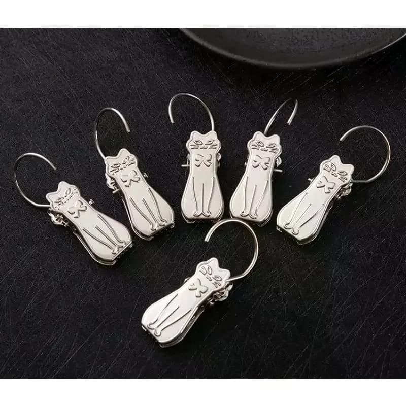 Pack of 20 Mini Clips Anti-slip for Curtains, Springs Windproof for Home and Balcony