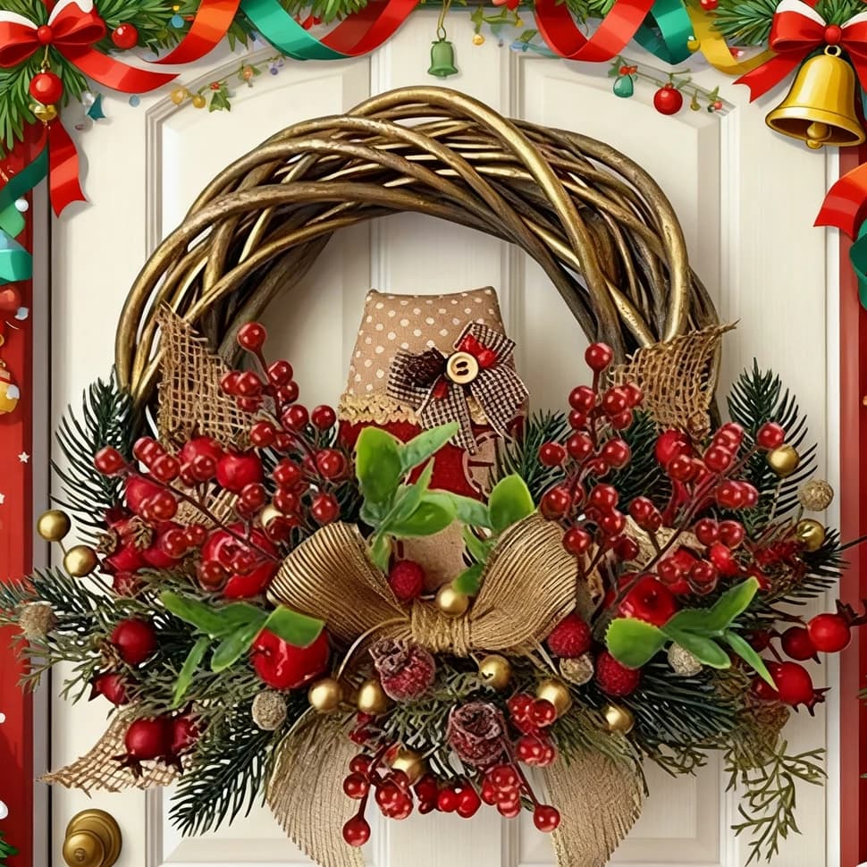 Artificial Plants Holly Little Red Fruits Christmas New Year Home Decor Outdoor Garden Bonsai Wedding Gifts Card Embellish Props