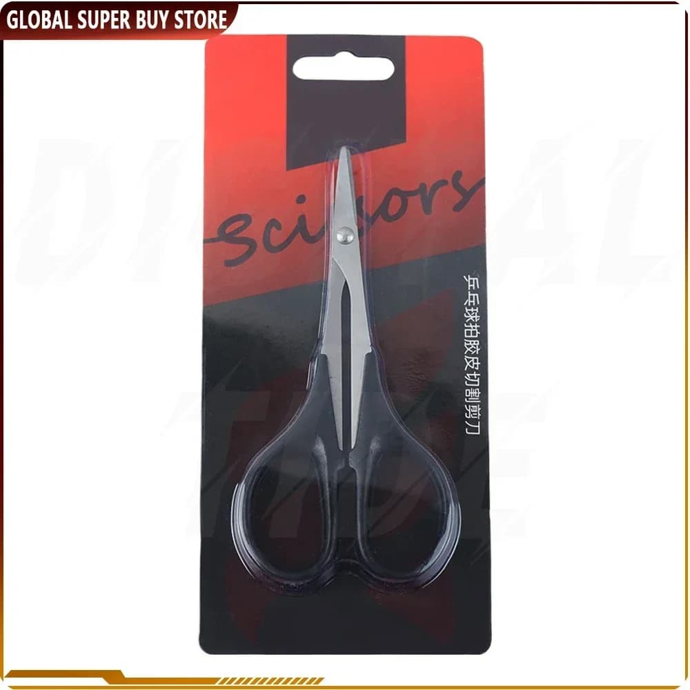 Table Tennis Rubber Cutting Scissors 30° Bent Sharp 3CR13 Stainless Steel Blade Cutter Professional Adhesive Racket Tool