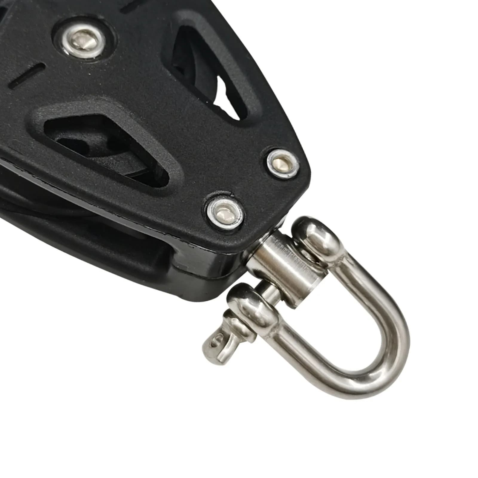 For 50mm Stainless Steel Single Pulley, BP0501F Swivel Lifting Eye Bearing for 10mm Rope, Yacht Sailboat Heavy Duty Marine Use