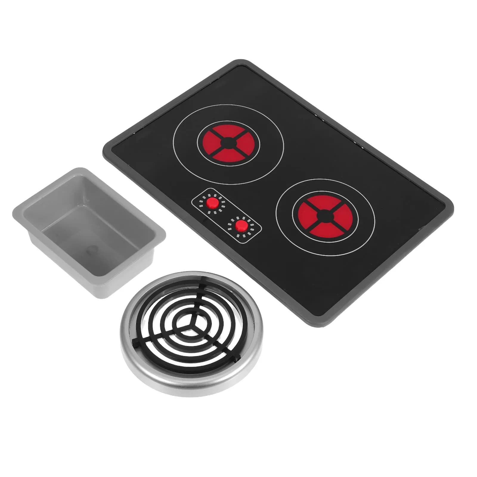 Set di Elettrodomestici da Cucina per Bambini, Fornello a Induzione Realistico con Luci e Suoni, Mini Fornello e Lavello, Set Educativo per Casa