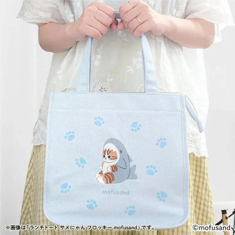 Japanese Mofusand Cute Embroidery Zipper Handheld Insulation One Shoulder Lunch Box Lunch Bag Outdoors Picnic Bag Festival Gifts