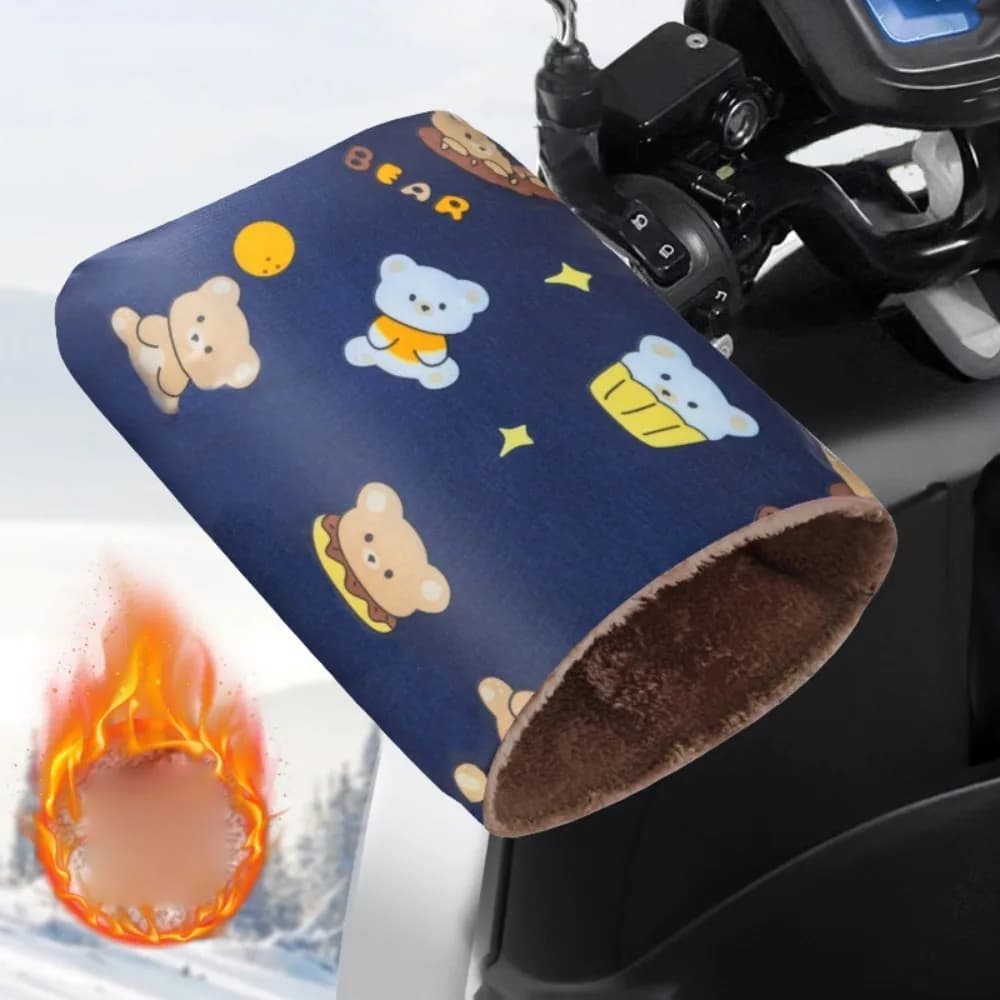 Nuovi guanti caldi per veicoli elettrici traspiranti Guanti da manubrio per moto impermeabili antivento Copri maniglia caldi unisex