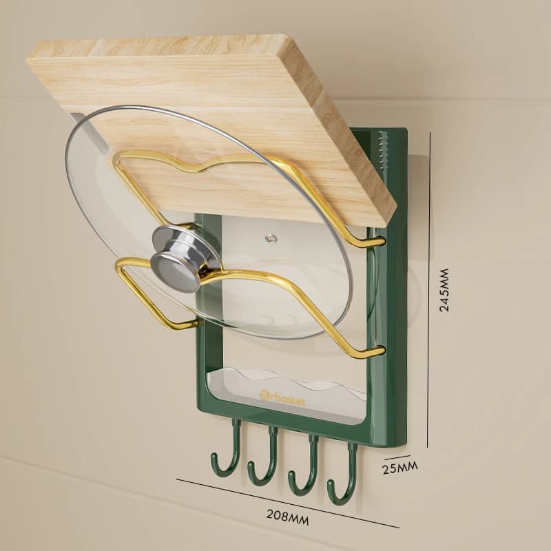 Wall-mounted lid holders Hair dryer holder Multi Func Home Storage Organizer Kitchen Bathroom accessories