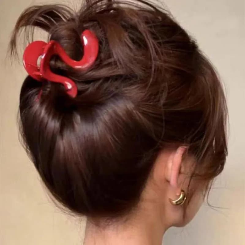 Elegante artiglio per capelli semplice geometrico solido per donne ragazze dolce ornamento per capelli clip per artiglio clip per capelli accessori per capelli moda