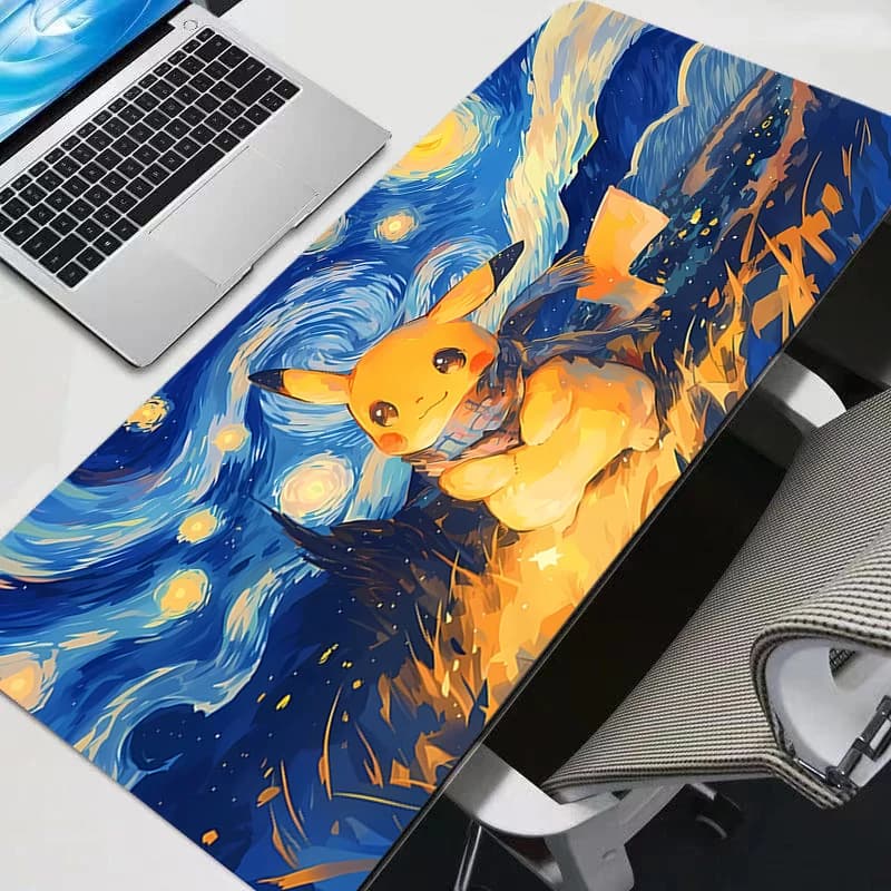 Mouse Anime Mat, Gaming Accessories, Pokemon Pikachu Varmil Mat, Keyboard Mat, Gamer Mouse Mat