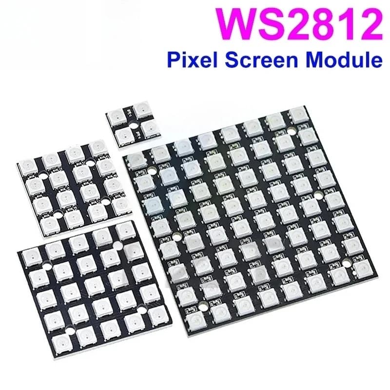 NEW WS2812 LED 5050 RGB 8x8 LED Matrix for Arduino Brand WS2812B 8*8 4 16 25 64-Bit Full Color 5050 RGB LED Lamp Panel Light