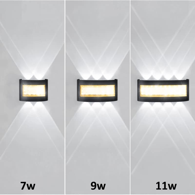 Moderne Luci da Parete LED con Illuminazione Verso l'Alto e Verso il Basso, Adatte per Interni, Soggiorno, Camere da Letto, Testata del Letto, 85-265V, Illuminazione Decorativa per la Casa
