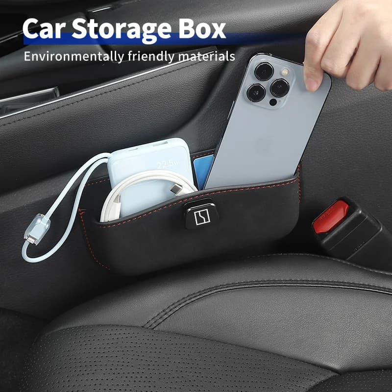 Car Seatback Storage Box Seam Case Door Clutter Organizer Accessories For Zeekr X 001 009 2022 2023 2024 EV 2021-2023 Krypton