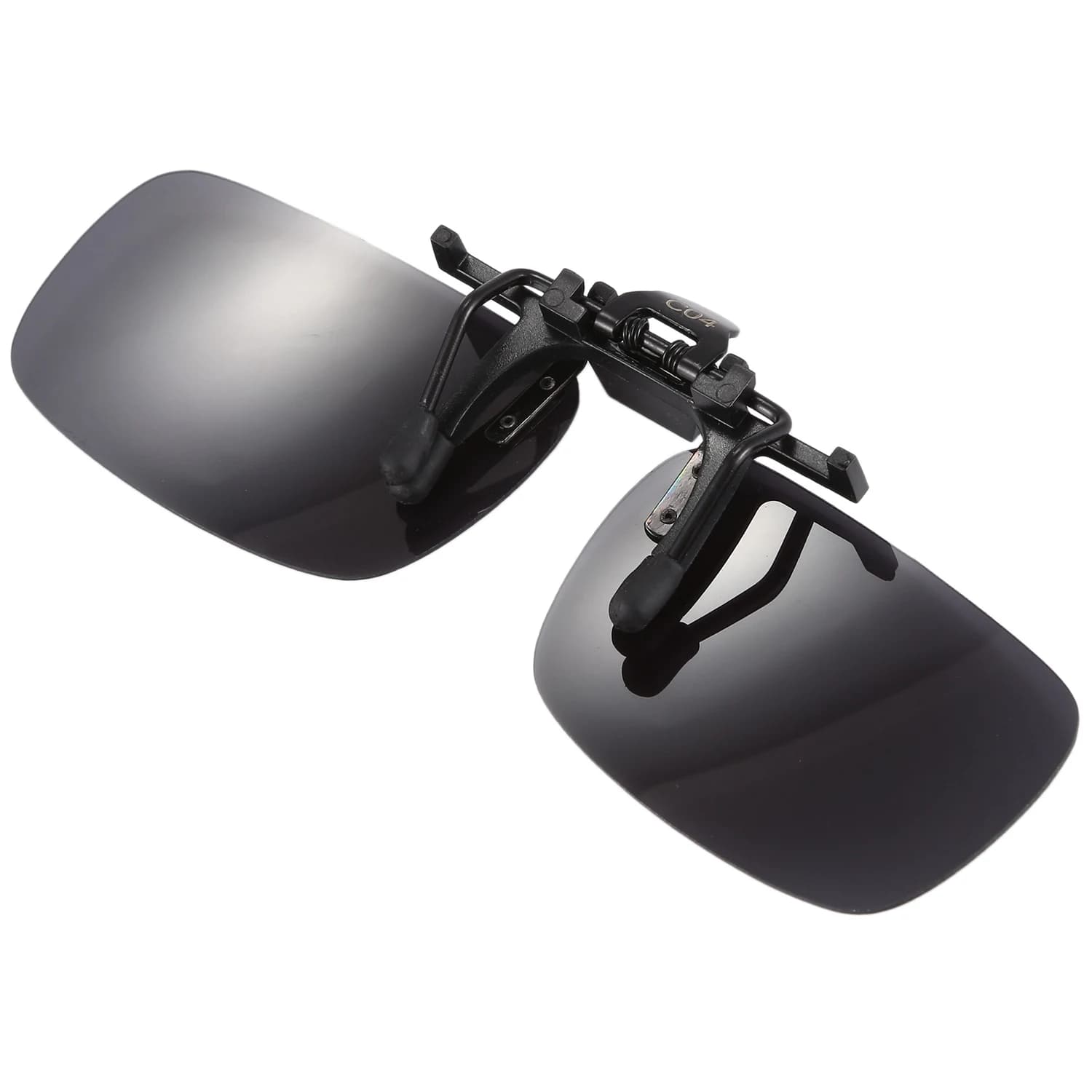 A11I Sunglasses with tipping clips with polarized rectangle lenses without frame