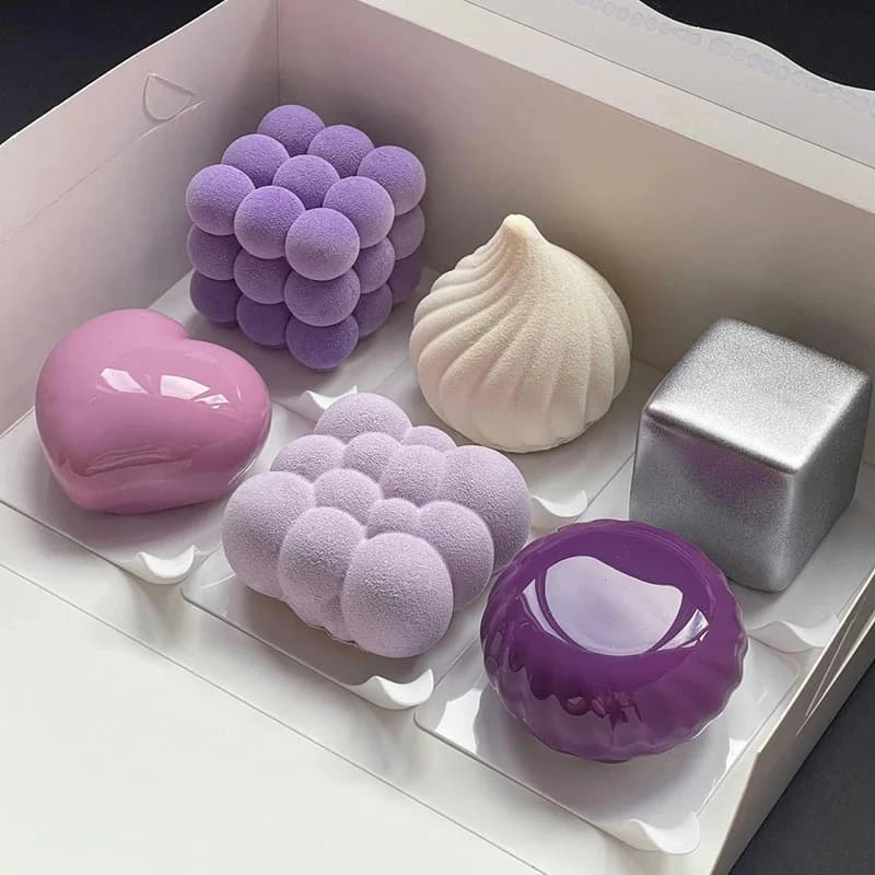 3D Silicone Mold for Pastry, French Mousse and Sweets, Chocolate Moulds, Candles, Flavour, Fond, Fai-da-Te Tools for Cake Decoration