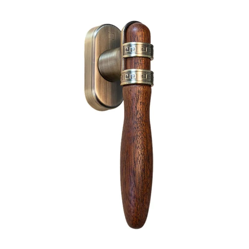 Maniglie in Legno Massello, Accessori per Porte e Finestre, Maniglie per Finestre in Legno Massello di Lusso Leggero