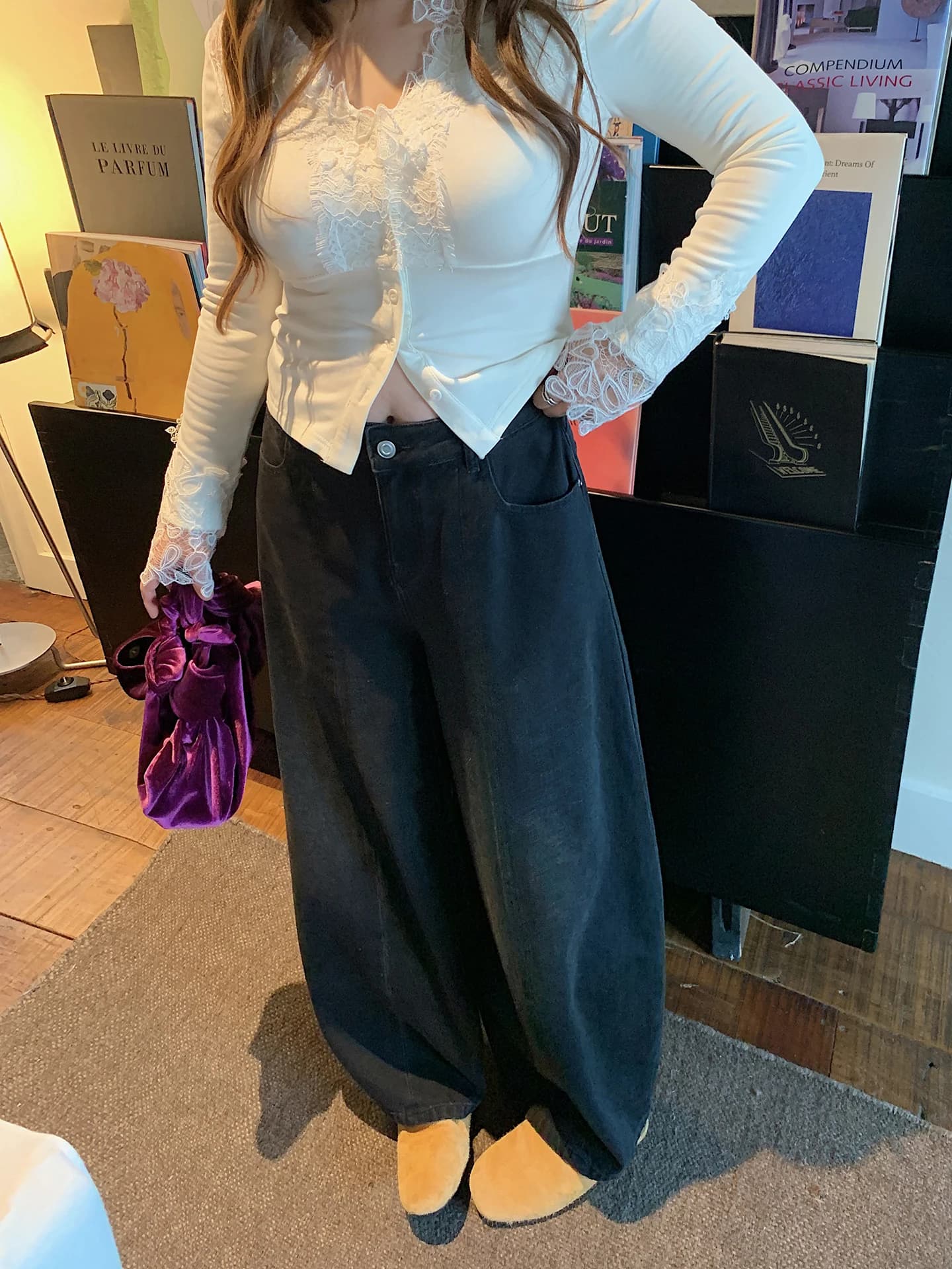 High Waist Loose Fit Women's Jeans Bell Bottoms Balloon Knife Spring 2026 Fashion plus Size Slimming Denim Pants