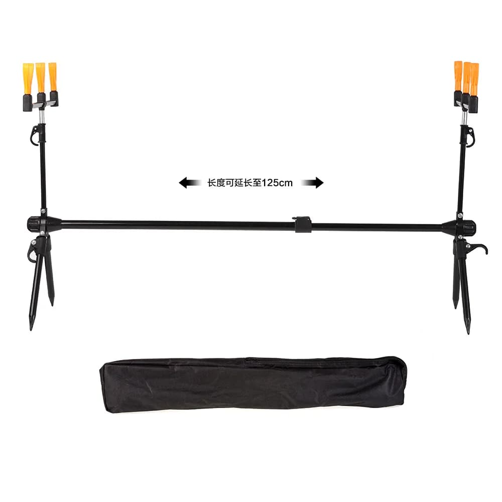 Supporto per Canna da Pesca Pieghevole a 4 Piedi, Supporto per Carpa in Carbonio, Telaio di Supporto per Canna da Pesca in Mare, Supporto Telescopico per Canna da Pesca