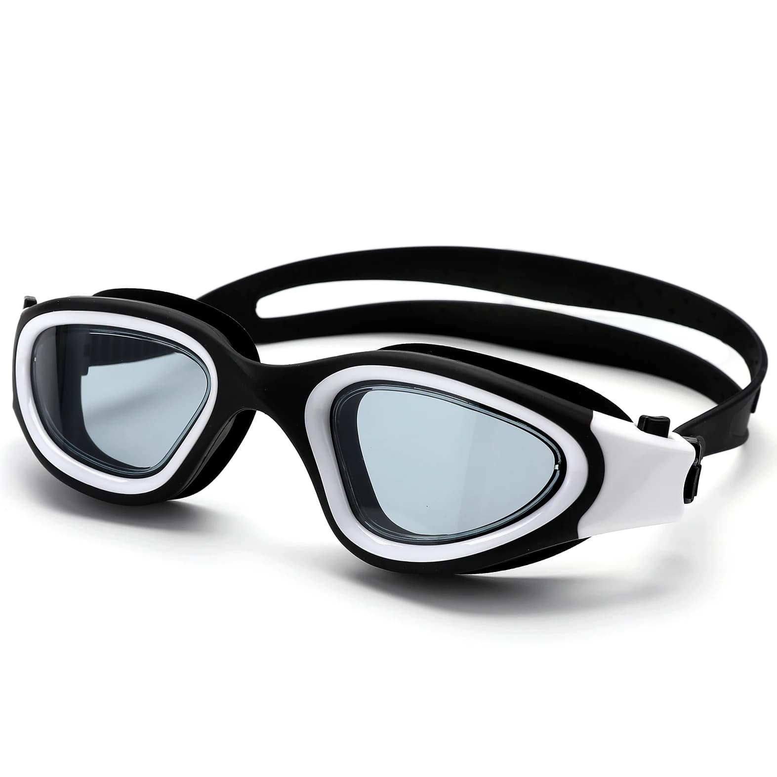 Swimwear for Adults with Anti-fog Lens, Waterproof, Silicone Adjustable, Transparent Lens, for Men and Women