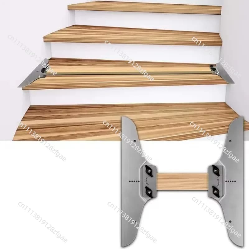 Stair measuring ruler, home decoration tool, tool with wooden block Stair Tread Gauge