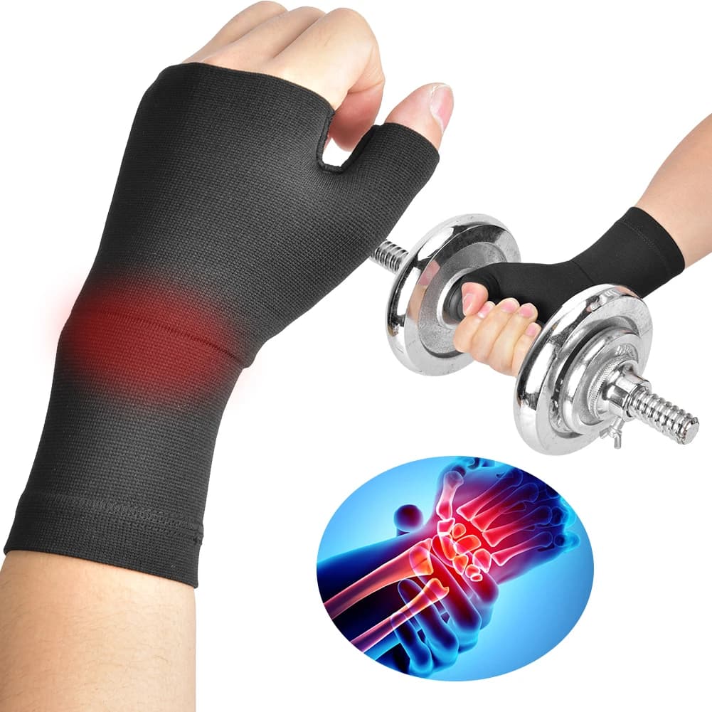 2 pezzi golfista compressione fitness sport pollice fascia da polso tenosinovite mano tutore guardia guanti cintura tunnel carpale mani fascia da polso
