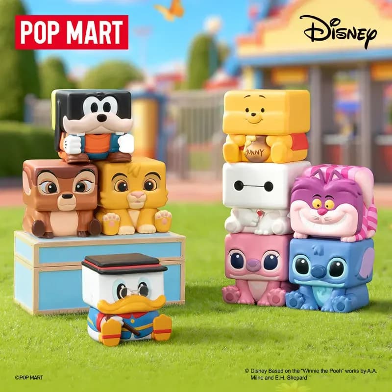 POPMART Disney Classics POP CUBE-3 Serie Cieco Scatola Giocattoli Anime Figura Decorazione Desktop Sorpresa Mistero Scatola Cieca Sacchetto Giocattolo