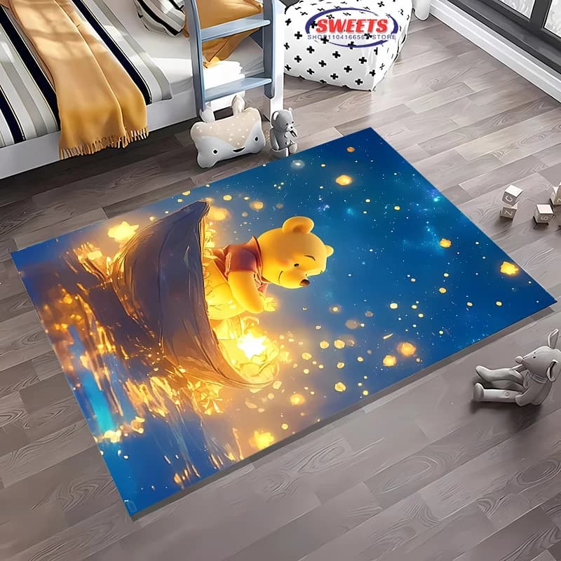 Tappeto Potdemiel Winnie The Pooh, articoli per la casa, soggiorno, camera da letto, tappetino per divano per la cameretta dei bambini, tappetino antiscivolo, regalo