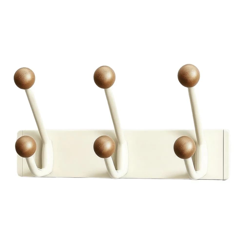 No Drill Wall Mounted Door Hooks Made of Space Aluminum for Entryway Front Door Use Towel Hat Scarf Organizer White