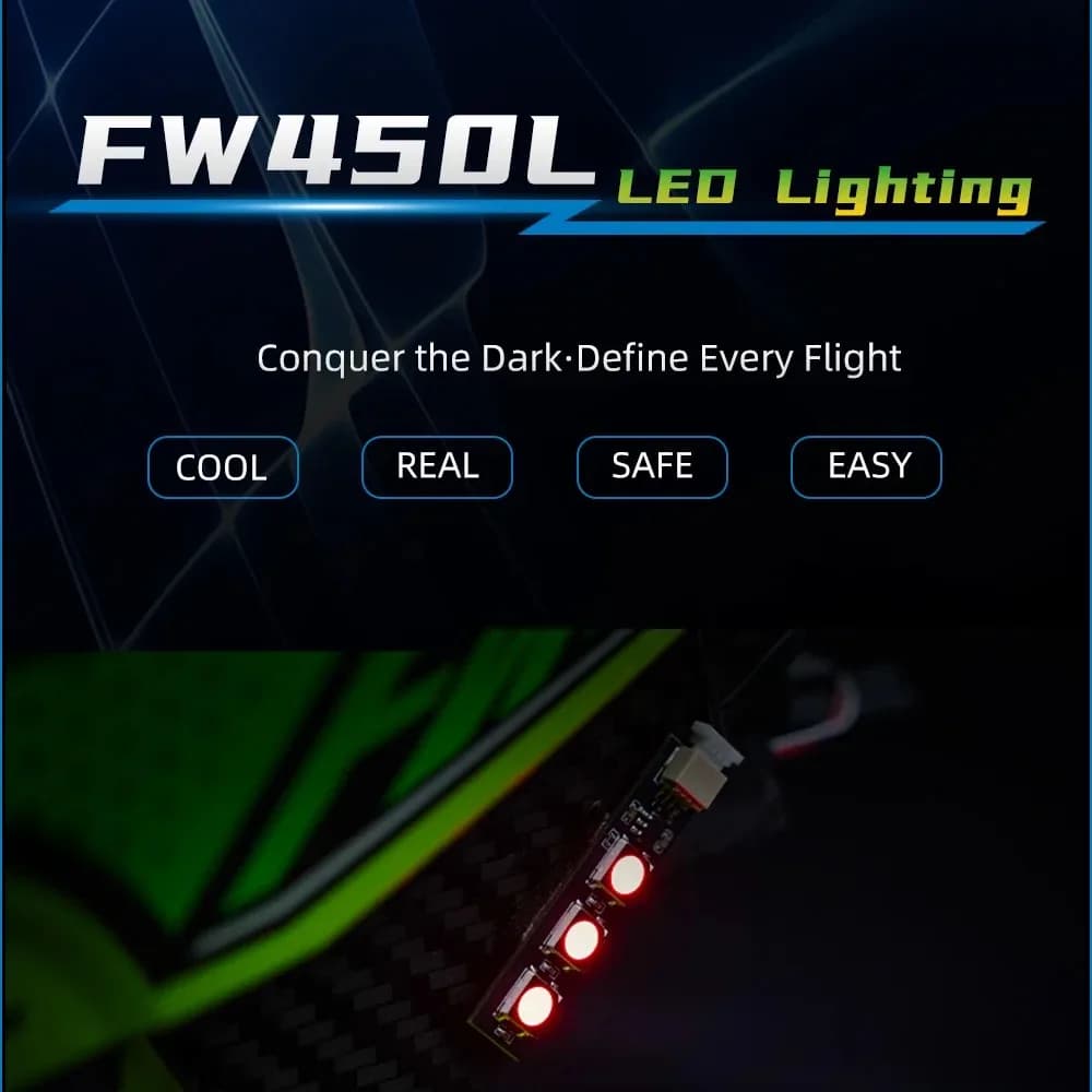 FLYWING FW450L Pannello luminoso a LED per corpo elicottero per controllo di volo ACE per FW450 ACE