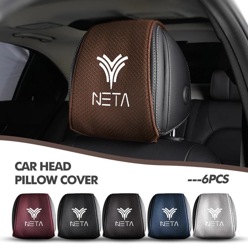 Car Seat Headrest Cover Pillow Dustproof Covers Universal For NETA V U Pro Hezhong New Energy Vehicles