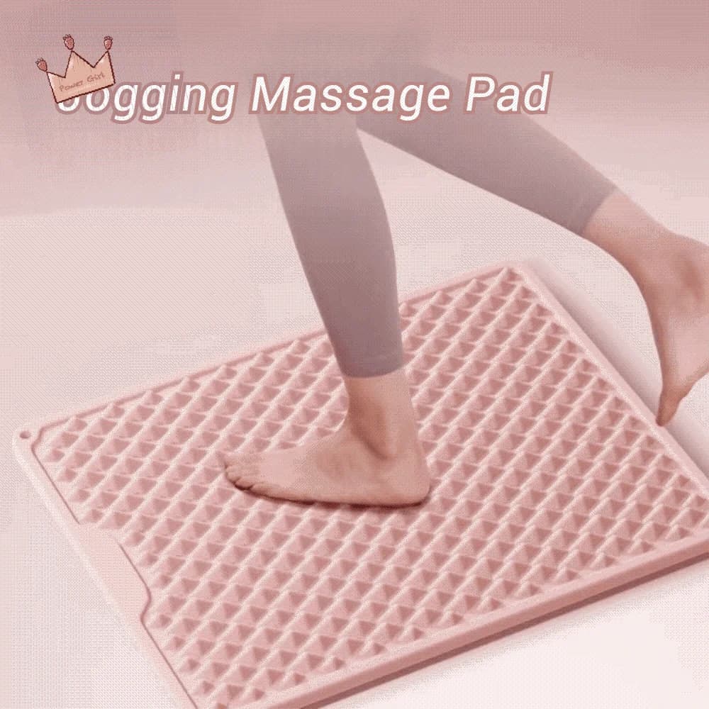 Tappetino per massaggio da jogging in silicone Tavola per pressione delle dita ispessita su due lati Tappetino per yoga con bordo per digitopressione morbido antiscivolo
