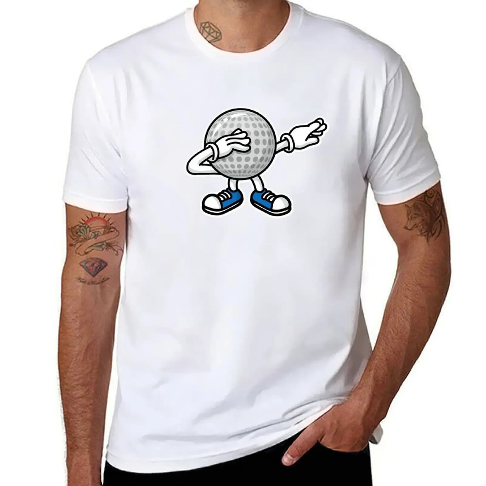 Divertente dab dabbing pallina da golf golfista giocatore di golf maglietta regalo T-shirt divertenti magliette umorismo scuro uomo maglietta in cotone