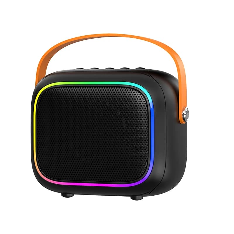 Microfono portatile portatile Lettore musicale Altoparlante wireless Macchina per karaoke Luci a LED Mini altoparlanti Home Theater Regali per bambini Adulti