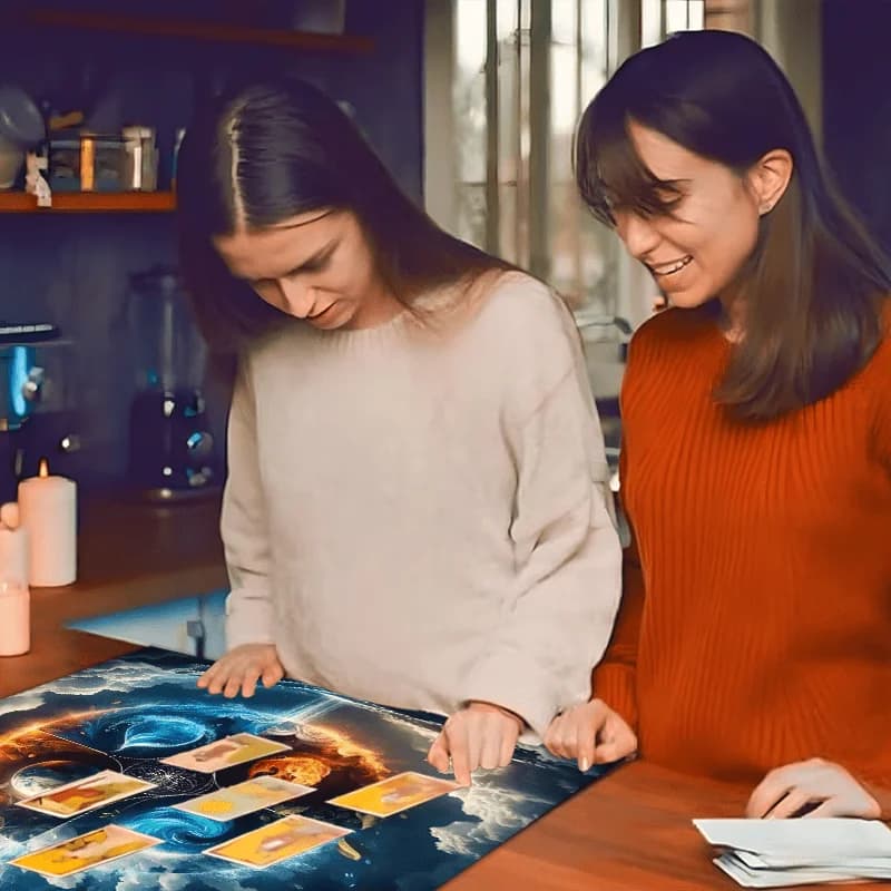VIKAMA Tovaglia Sacra Armoniosa, Tovaglia per Tarocchi, Panno per Divinazione e Lettura delle Scritture, Decorazione per la Casa