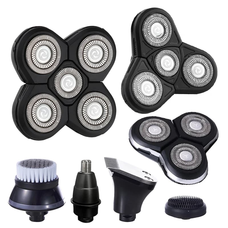 Replacement head for electric shaver Trimmer for nose Head for haircuts Brush for facial cleansing 3D 4D 5D Floating shaver Head for beard